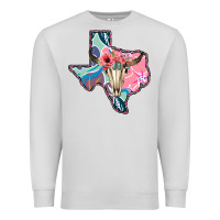 Dove Grey Texas Boho Bull Skull Premium Sweatshirt - Bettercallsaul
