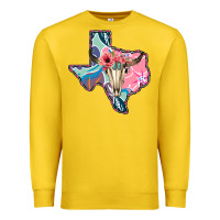 Lemon Texas Boho Bull Skull Premium Sweatshirt - Bettercallsaul