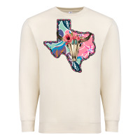 Sandshell Texas Boho Bull Skull Premium Sweatshirt - Bettercallsaul