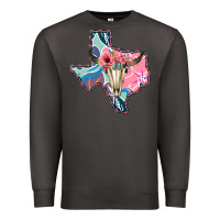 Smoke Texas Boho Bull Skull Premium Sweatshirt - Bettercallsaul