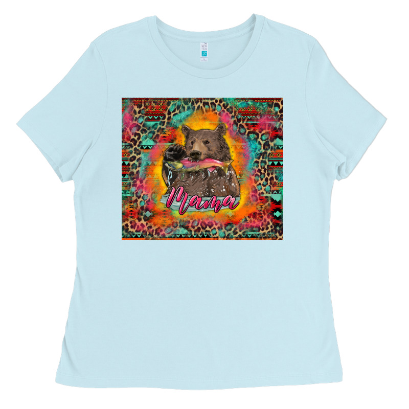 Mama Bear Leopard And Aztec Ladies Tee by RanaPortraitStore | Teevron