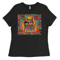 Black mama bear leopard and aztec Ladies Tee - RanaPortraitStore