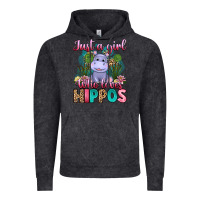 Just A Girl Who Loves Hippos Vintage Hoodie | Teevron