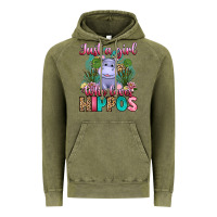 Vintage Olive just a girl who loves hippos Vintage Hoodie - Artiststas
