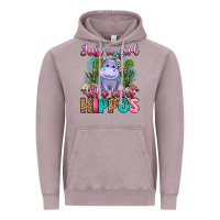 Vintage Zinc just a girl who loves hippos Vintage Hoodie - Artiststas