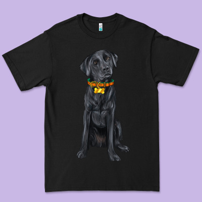 Labrador Retriever With Overflow Premium Tee Designed By Texasbilliewilder
