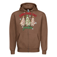 Chestnut christmas tree junkie Zipper Hoodie - MaliasSmallBusiness