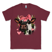 Burgundy valentines day cow Classic Tee - Jasminsmagicworld