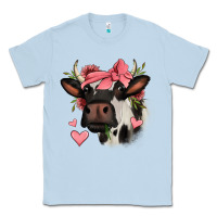 Dusty Blue valentines day cow Classic Tee - Jasminsmagicworld