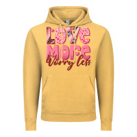 Vintage Mustard love more worry less Vintage Hoodie - RanaPortraitStore