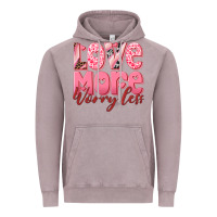 Vintage Zinc love more worry less Vintage Hoodie - RanaPortraitStore