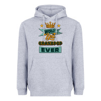 Heather Grey world's best grandpop ever Heavyweight Hoodie - Jasminsmagicworld