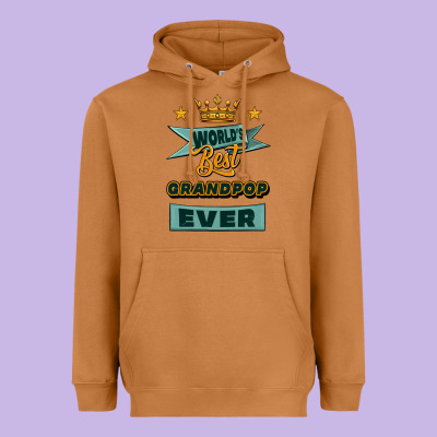 World's Best Grandpop Ever Heavyweight Hoodie Designed By Jasminsmagicworld