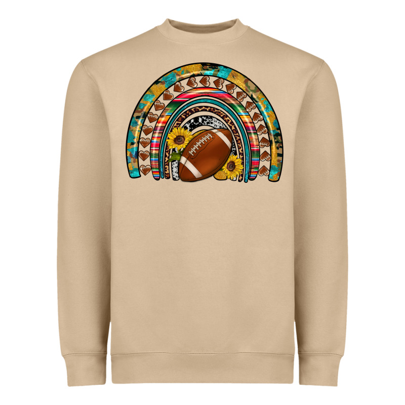 Football Rainbow Heavyweight Sweatshirt by Artiststas | Teevron