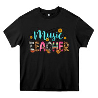 Black music teacher Heavy Core Tee - Zillion Design Studio