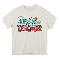 Cream music teacher Heavy Core Tee - Zillion Design Studio