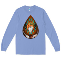 Colony Blue aztec bullskull teardrop earrings Long Sleeve Tee - Jasminsmagicworld