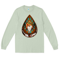Matcha aztec bullskull teardrop earrings Long Sleeve Tee - Jasminsmagicworld