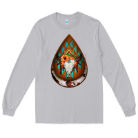 Moon Dust aztec bullskull teardrop earrings Long Sleeve Tee - Jasminsmagicworld