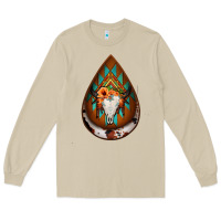 Mushroom aztec bullskull teardrop earrings Long Sleeve Tee - Jasminsmagicworld