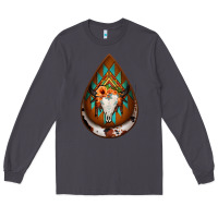 Smoke aztec bullskull teardrop earrings Long Sleeve Tee - Jasminsmagicworld