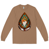 Toasted Coconut aztec bullskull teardrop earrings Long Sleeve Tee - Jasminsmagicworld