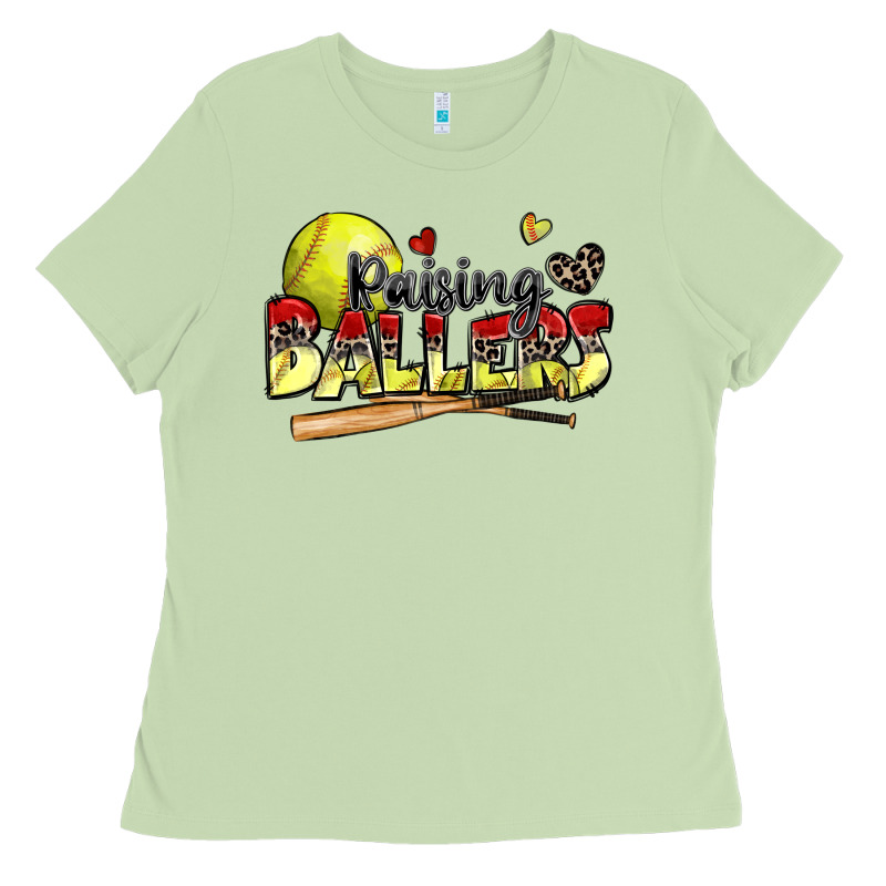 Raising Ballers Softball Ladies Tee by Zillion Design Studio | Teevron