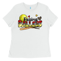 White raising ballers softball Ladies Tee - Zillion Design Studio