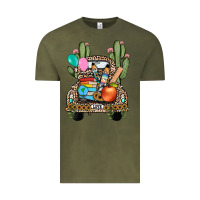 Vintage Olive farm truck,back to school Vintage Tee - JahusDesignShop