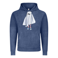 Vintage Denim cute ghost Vintage Hoodie - BundleAndBundleShop
