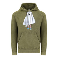 Cute Ghost Vintage Hoodie | Teevron