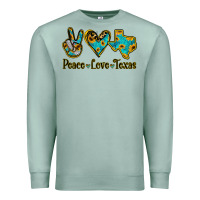 Seafoam Peace Love Texas Premium Sweatshirt - Bettercallsaul