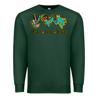 Sports Green Peace Love Texas Premium Sweatshirt - Bettercallsaul