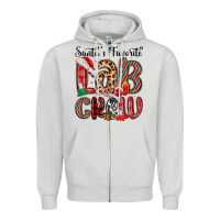 Dove Grey santa s favorite lab crew Zipper Hoodie - MaliasSmallBusiness