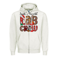 Oatmeal Heather santa s favorite lab crew Zipper Hoodie - MaliasSmallBusiness