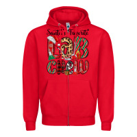 Red santa s favorite lab crew Zipper Hoodie - MaliasSmallBusiness