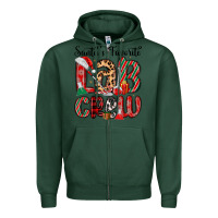 Sports Green santa s favorite lab crew Zipper Hoodie - MaliasSmallBusiness