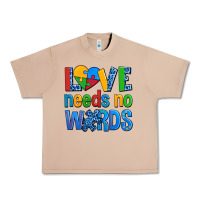 Burro love needs no words autism Urban Heavy Tee - AdoDesignShop