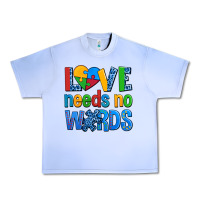Grape Ice love needs no words autism Urban Heavy Tee - AdoDesignShop
