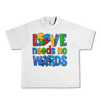 Lunar Rock love needs no words autism Urban Heavy Tee - AdoDesignShop