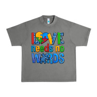 Tornado love needs no words autism Urban Heavy Tee - AdoDesignShop