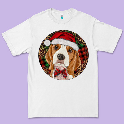 Beagle Christmas Ornament Premium Tee Designed By Ranaportraitstore