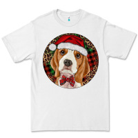 White beagle christmas ornament Premium Tee - RanaPortraitStore