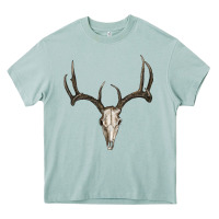Arona deer skull Heavy Core Tee - RanaPortraitStore