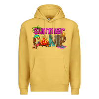 Antique Gold summer camp Premium Hoodie - NancyCooperArtShop