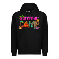 Black summer camp Premium Hoodie - NancyCooperArtShop