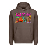 Coffee summer camp Premium Hoodie - NancyCooperArtShop