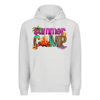 Dove Grey summer camp Premium Hoodie - NancyCooperArtShop