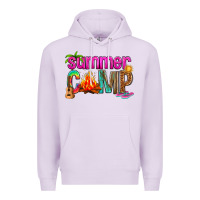 Lilac summer camp Premium Hoodie - NancyCooperArtShop