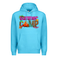 Ocean Blue summer camp Premium Hoodie - NancyCooperArtShop